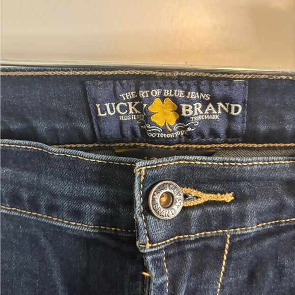 Lucky Brand VINTAGE Dark Blue Straight Leg Jeans size 31 EUC - Picture 2 of 5